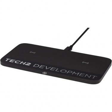 Logotrade advertising products photo of: Hybrid 15W premium dual wireless charging pad