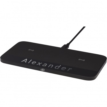 Logotrade promotional product image of: Hybrid 15W premium dual wireless charging pad