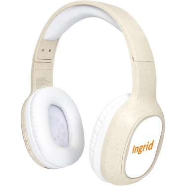 Logotrade promotional item picture of: Riff wheat straw Bluetooth® headphones with microphone