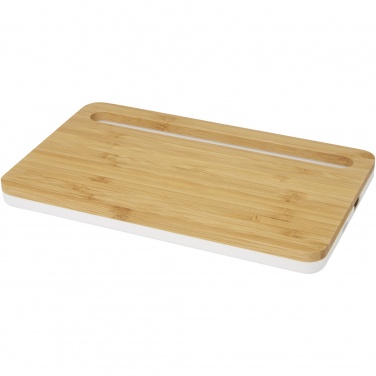 Logo trade promotional giveaways picture of: Medake 10W bamboo wireless charger