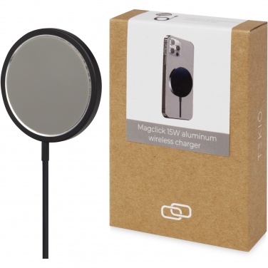 Logotrade promotional product picture of: Magclick 15W aluminium wireless charger