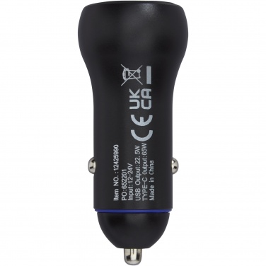 Logotrade promotional merchandise image of: Pilot dual 55W USB-C/USB-A car charger