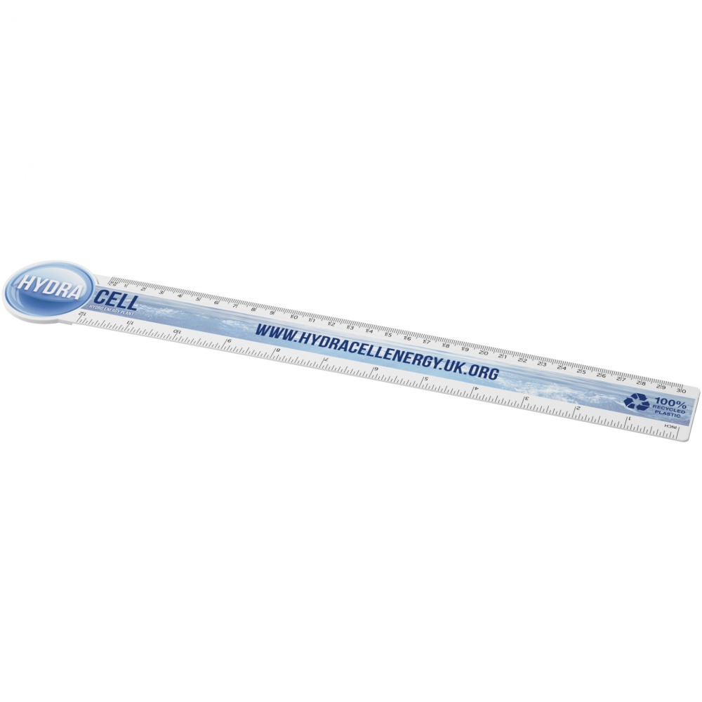 Logotrade promotional merchandise image of: Tait 30cm circle-shaped recycled plastic ruler