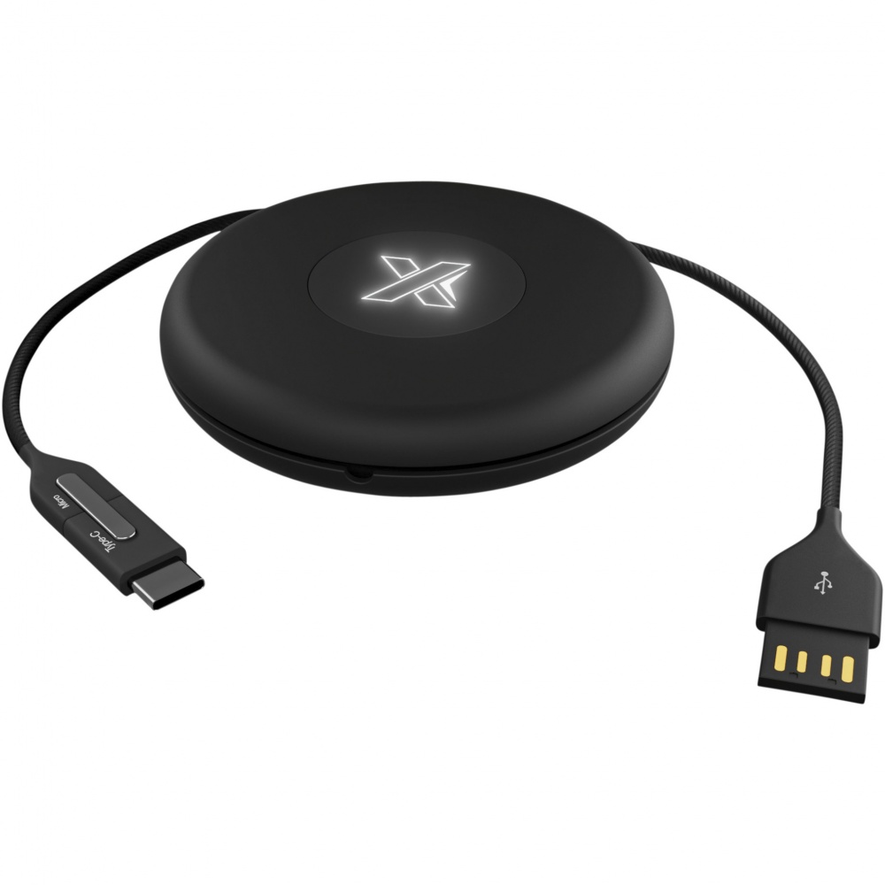 Logotrade advertising products photo of: SCX.design C18 3-in-1 travel light-up cable