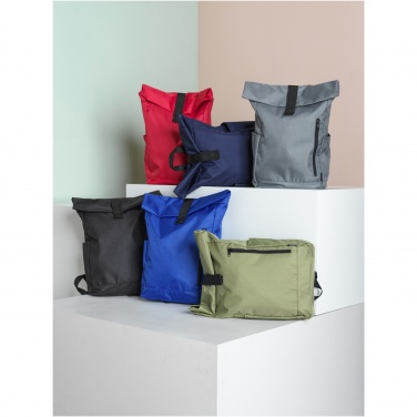 Logotrade advertising product image of: Byron 15.6" GRS RPET roll-top backpack 18L