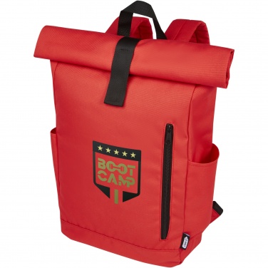 Logotrade corporate gift picture of: Byron 15.6" GRS RPET roll-top backpack 18L