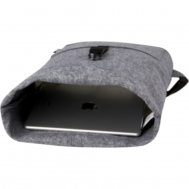 Logotrade promotional item image of: Felta GRS recycled felt roll-top bike bag 13L