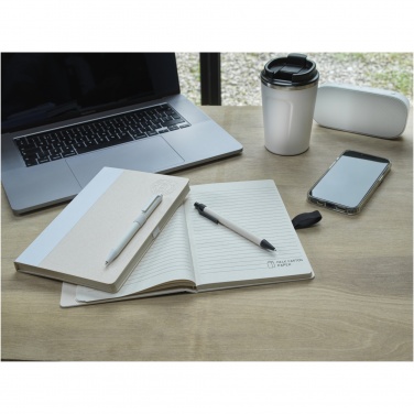 Logotrade promotional merchandise picture of: Dairy Dream A5 size reference recycled milk cartons notebook and ballpoint pen set