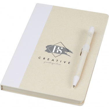 Logotrade promotional gifts photo of: Dairy Dream A5 size reference recycled milk cartons notebook and ballpoint pen set