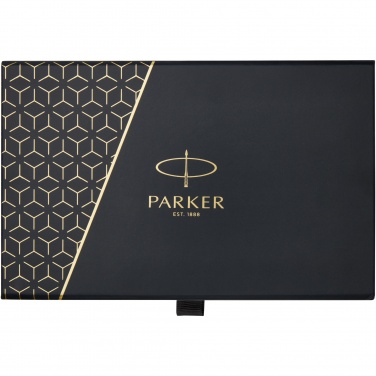 Logo trade promotional giveaways picture of: Parker IM achromatic ballpoint and rollerball pen set with gift box