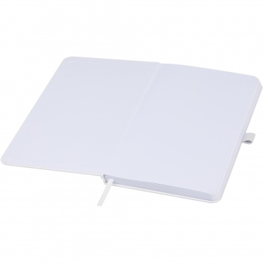 Logo trade corporate gifts image of: Fabianna crush paper hard cover notebook