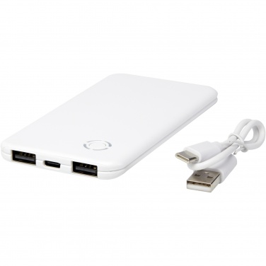 Logotrade promotional item image of: Slender 4000 mAh slim dual power bank