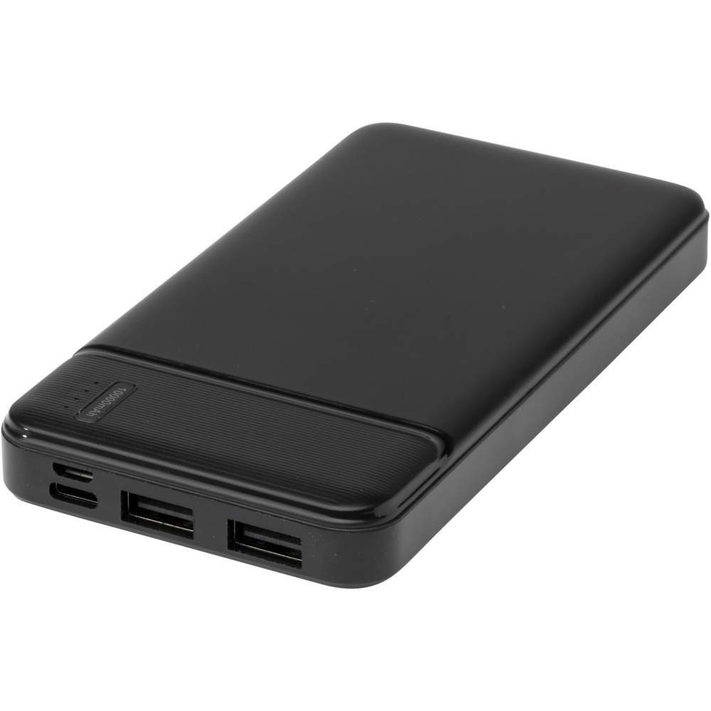 Logo trade promotional gift photo of: Loop 10.000 mAh recycled plastic power bank 