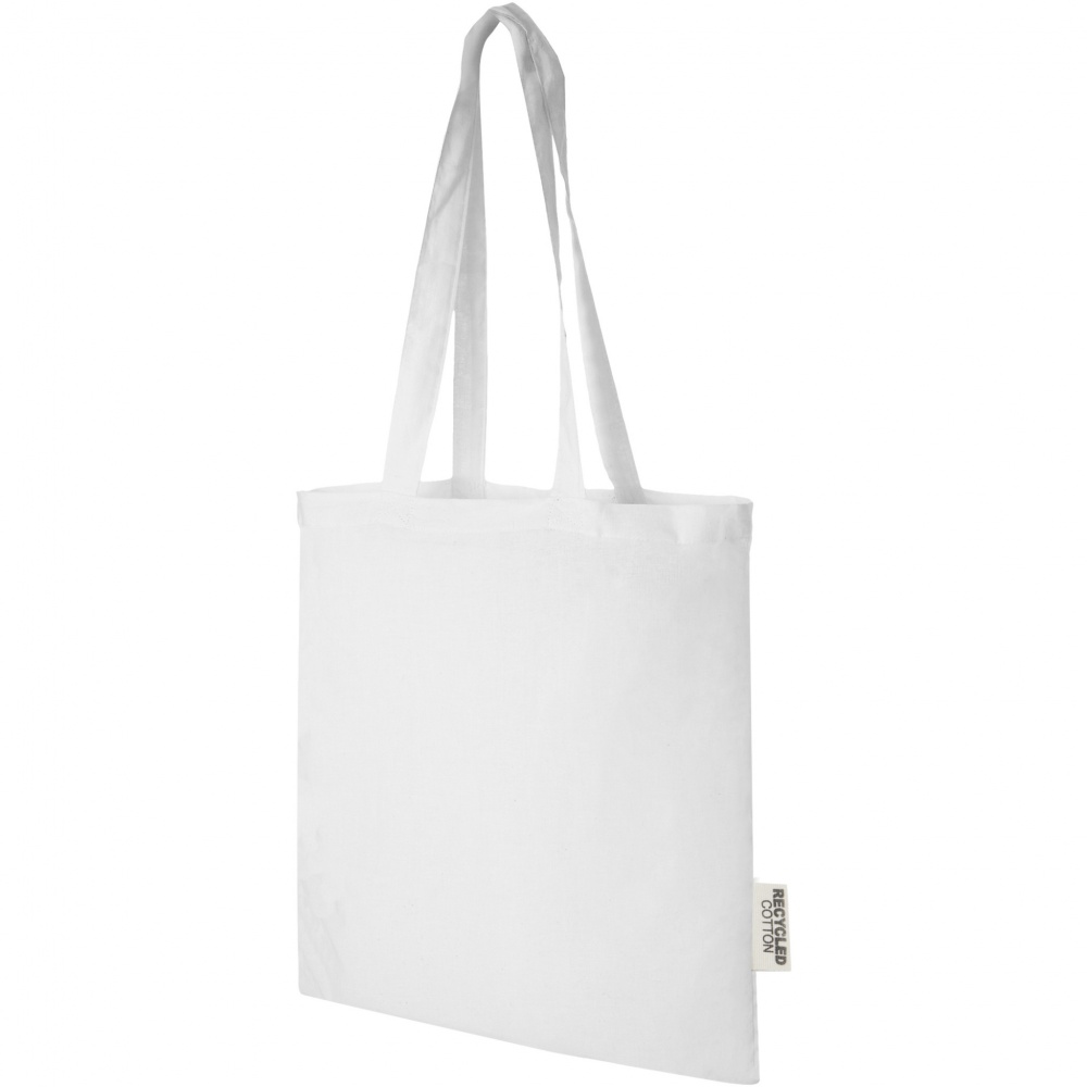 Logotrade promotional merchandise picture of: Madras 140 g/m2 GRS recycled cotton tote bag 7L