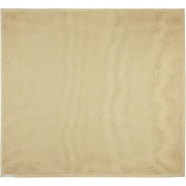 Logo trade business gifts image of: Abele 150 x 140 cm cotton waffle blanket