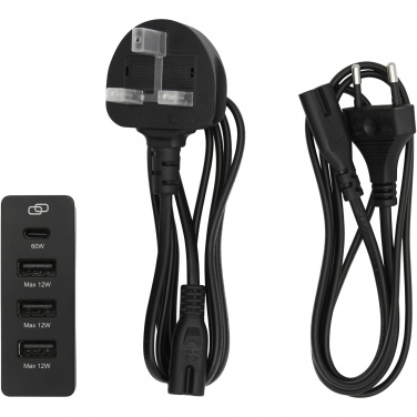Logo trade corporate gifts picture of: ADAPT 72W recycled plastic PD power station