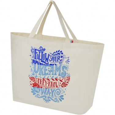 Logo trade promotional items image of: Cannes 200 g/m2 recycled shopper tote bag 10L