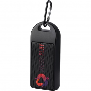 Logo trade promotional item photo of: Omni 3W IPX4 RCS recycled plastic Bluetooth® speaker