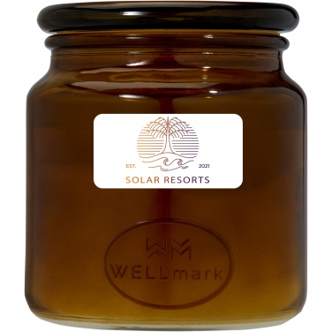 Logo trade advertising products picture of: Wellmark Let's Get Cozy 650 g scented candle - cedar wood fragrance