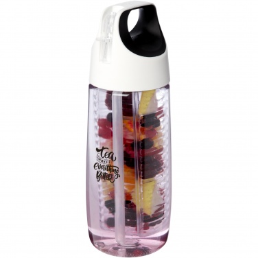 Logotrade business gifts photo of: HydroFruit 700 ml recycled plastic sport bottle with flip lid and infuser