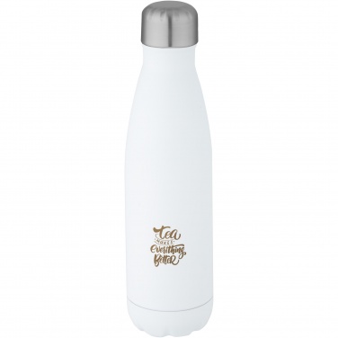 Logo trade promotional products image of: Cove 500 ml RCS certified recycled stainless steel vacuum insulated bottle 