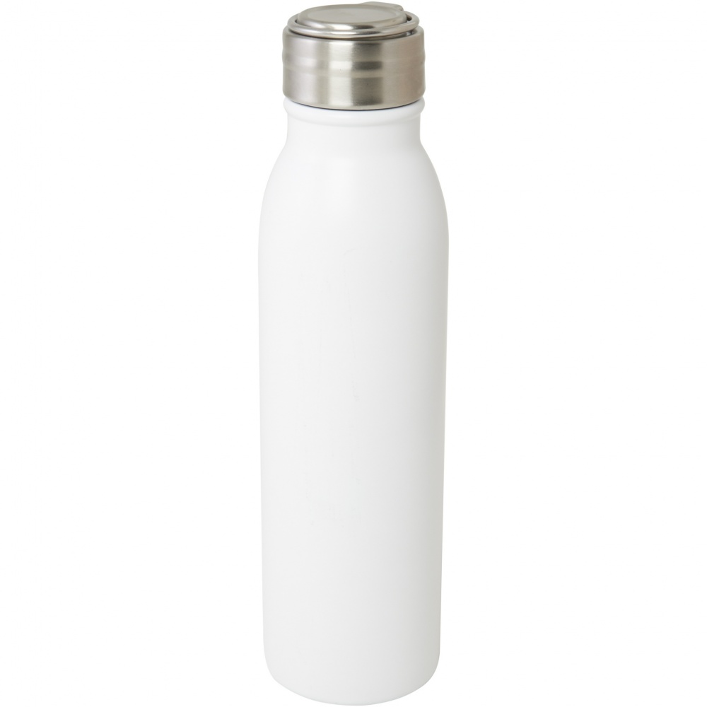 Logo trade promotional giveaway photo of: Harper 700 ml RCS certified stainless steel water bottle with metal loop