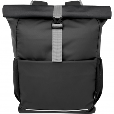 Logotrade advertising product picture of: Aqua 15" GRS recycled water resistant roll-top bike bag 20L