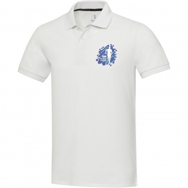 Logo trade advertising products picture of: Emerald short sleeve unisex Aware™ recycled polo