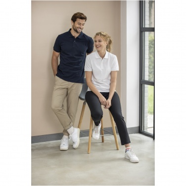 Logo trade promotional gifts image of: Emerald short sleeve unisex Aware™ recycled polo