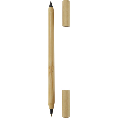 Logo trade advertising products picture of: Samambu bamboo duo pen