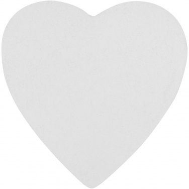 Logo trade advertising products image of: Sticky-Mate® heart-shaped recycled sticky notes