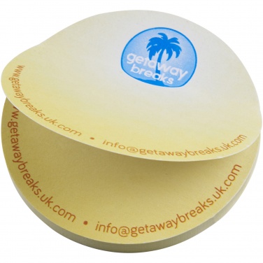 Logo trade promotional product photo of: Sticky-Mate® circle-shaped recycled sticky notes