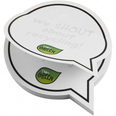 Logotrade business gifts photo of: Sticky-Mate® speech bubble-shaped recycled sticky notes