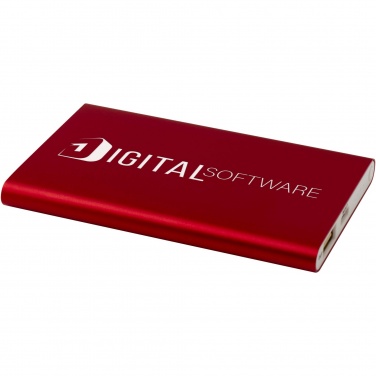 Logo trade corporate gifts image of: Pep 4000 mAh Type-C recycled aluminium power bank 