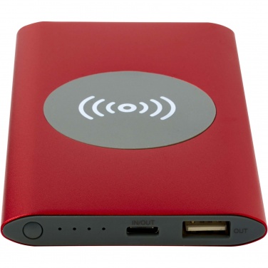 Logotrade promotional products photo of: Juice 4000 mAh Type-C recycled aluminium wireless power bank 
