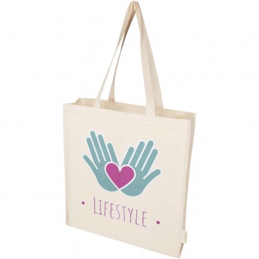 Logo trade business gifts image of: Orissa 180 g/m² organic full gusset tote bag 14L