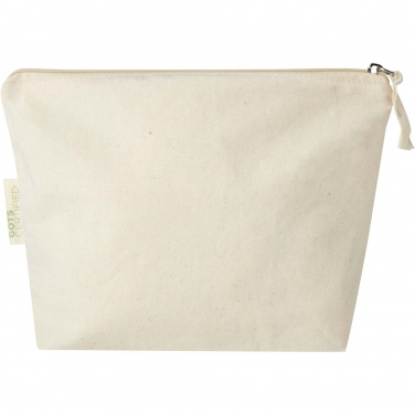 Logo trade promotional gifts image of: Orissa 180 g/m² organic toiletry bag 1L