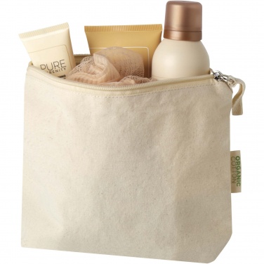 Logo trade corporate gifts picture of: Orissa 180 g/m² organic toiletry bag 1L