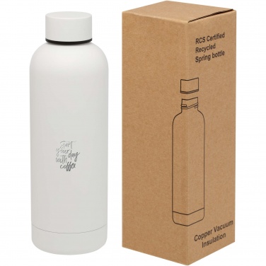 Logotrade corporate gift picture of: Spring 500 ml RCS certified recycled stainless steel copper vacuum insulated bottle