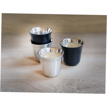 Logo trade advertising products image of: Duo 80 ml RCS certified stainless steel espresso cup set 