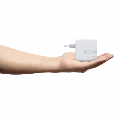 Logotrade promotional products photo of: Xtorm XVC2067 GaN Ultra 67W travel charger with 100W USB-C PD cable