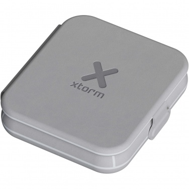 Logo trade corporate gift photo of: Xtorm XWF21 15W foldable 2-in-1 wireless travel charger