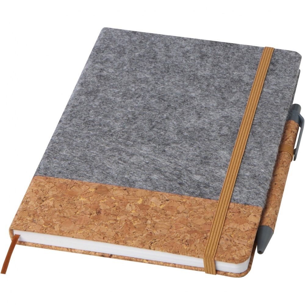 Logo trade promotional merchandise photo of: Veronica A5 hard cover notebook