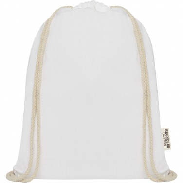 Logotrade advertising product image of: Oregon 140 g/m² GRS recycled cotton drawstring bag