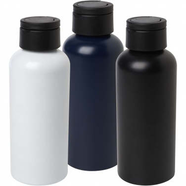 Logo trade promotional giveaway photo of: Trinity 600 ml RCS certified recycled aluminium water bottle with RPET lid