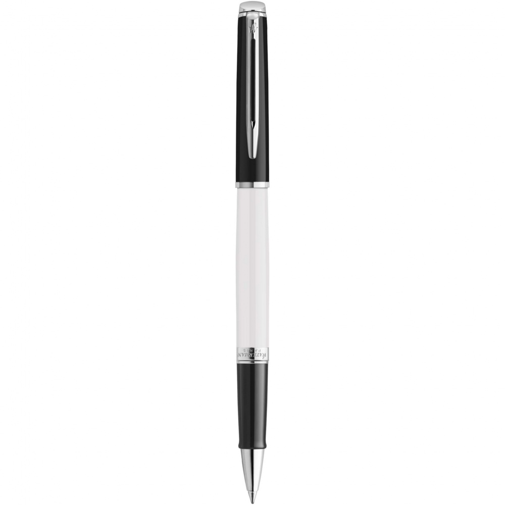 Logo trade promotional gift photo of: Hemisphere colour blocking rollerball pen with palladium trim