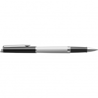 Logo trade promotional giveaways image of: Hemisphere colour blocking rollerball pen with palladium trim
