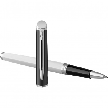 Logo trade promotional products picture of: Hemisphere colour blocking rollerball pen with palladium trim