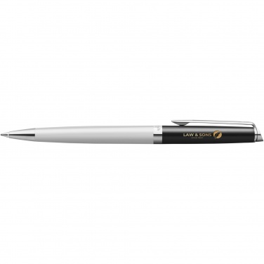 Logotrade promotional gifts photo of: Hemisphere colour blocking ballpoint pen with palladium trim
