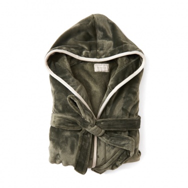 Logo trade promotional item photo of: VINGA Louis luxury plush RPET robe size L-XL